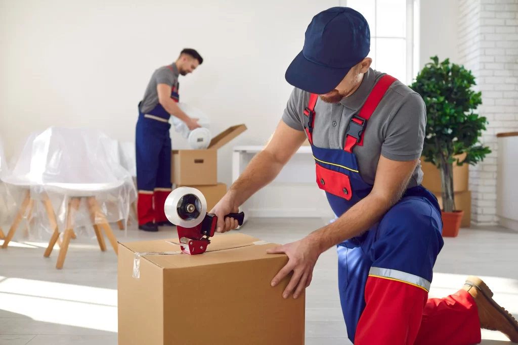 Secure packing and transportation for a stress-free business move.